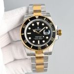 HP Factory Rolex Submariner 40mm 904L Steel 3135 Movement Black Face TT Band Watch